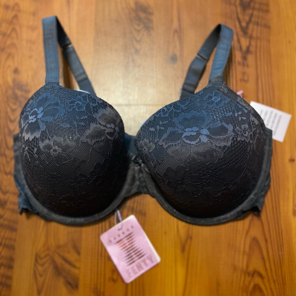 NWT 38G Blackened Pearl (gray) Allover Lace T-Shirt Bra